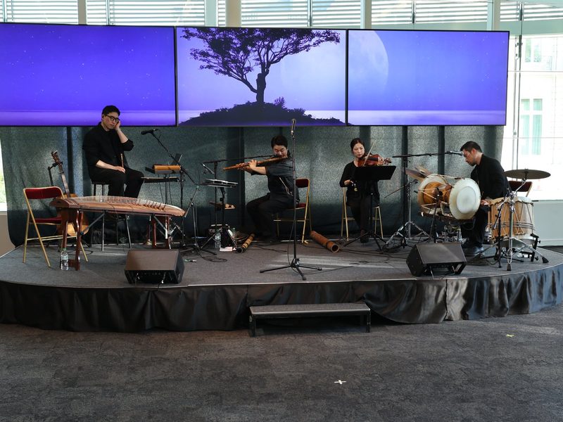 Sc&egrave;ne de la r&eacute;ception-concert Cor&eacute;e × OCDE, Paris — Keystone Lab